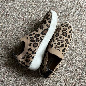 Steve Madden Leopard Slip On Sneakers